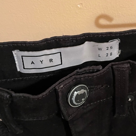 AYR Skinny Jeans in Jet Black - Picture 3 of 8